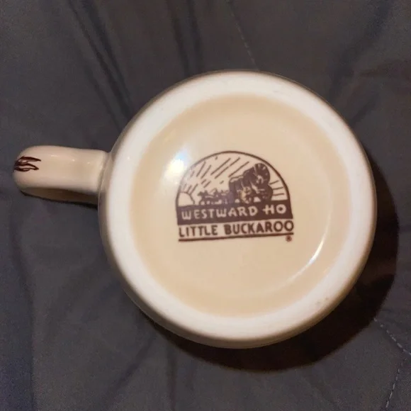 Western Cowboy Themed Plate and Mug Set westward ho little buckaroo - Picture 3 of 3